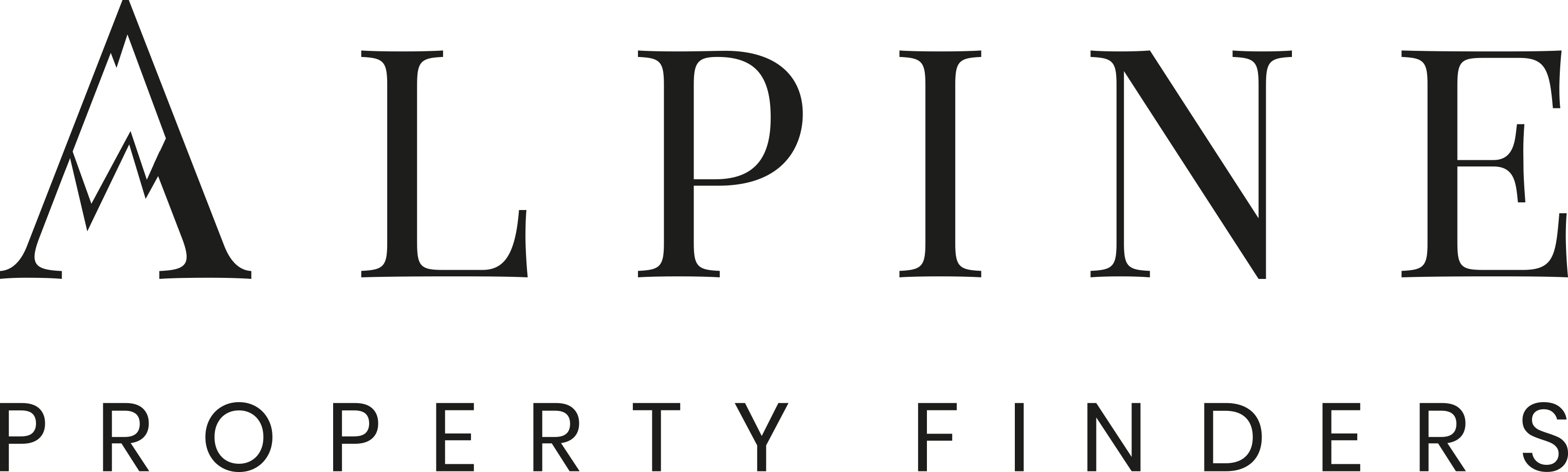 Alpine Property Finders Logo - Black